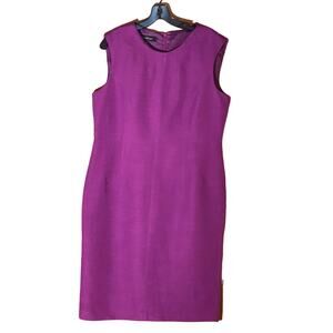 Evan-Picone Purple Pure Cotton Dress. 12